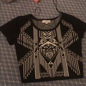 Black cropped going out top